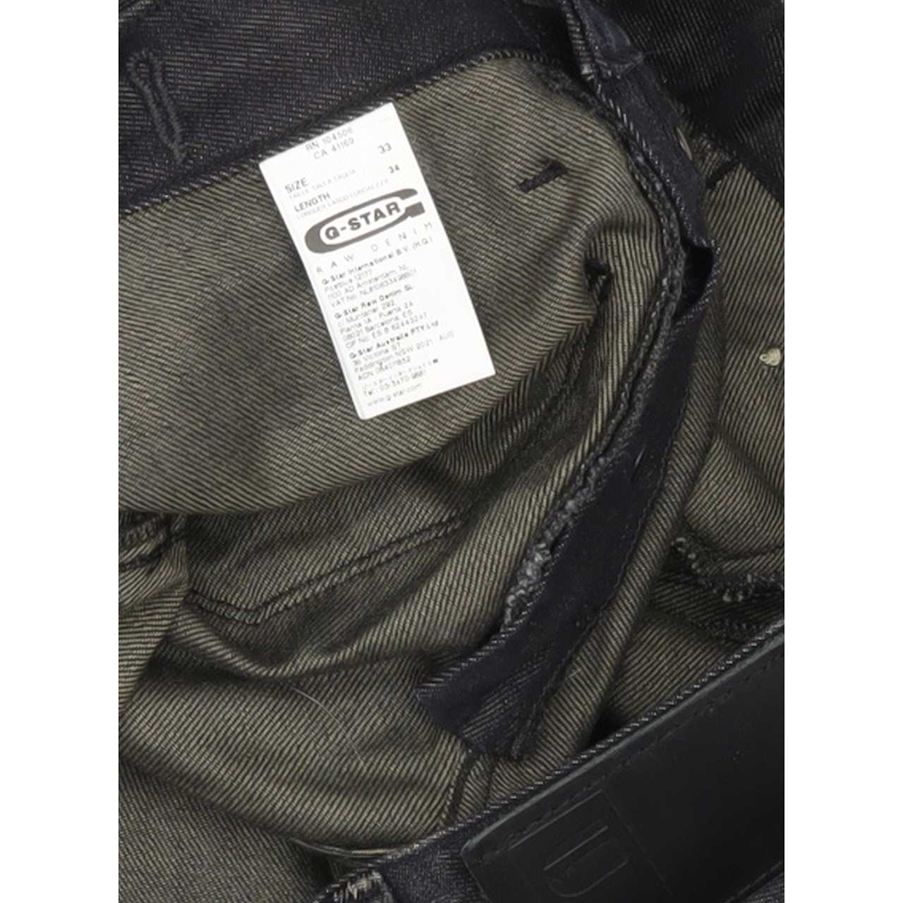 G-Star Mc Arthur Men Navy Straight Slim Jeans W33 L34