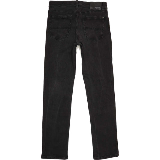 Pioneer Rando Men Black Straight Regular Stretch Jeans W34 L33