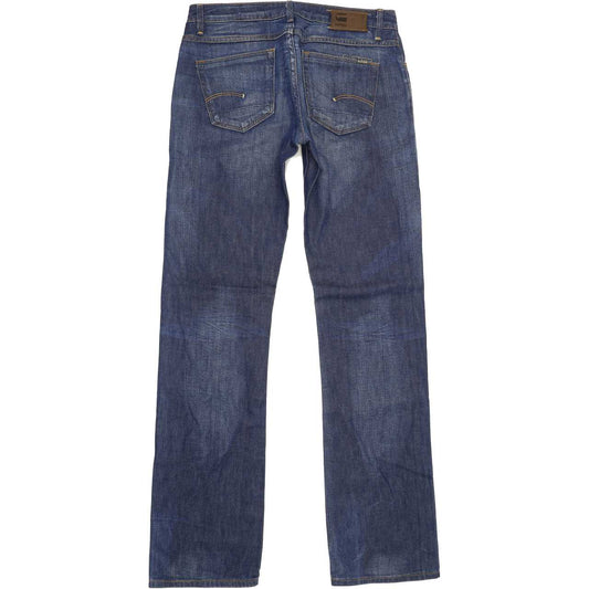 G-Star 3301 Correct Women Blue Straight Slim Jeans W27 L34