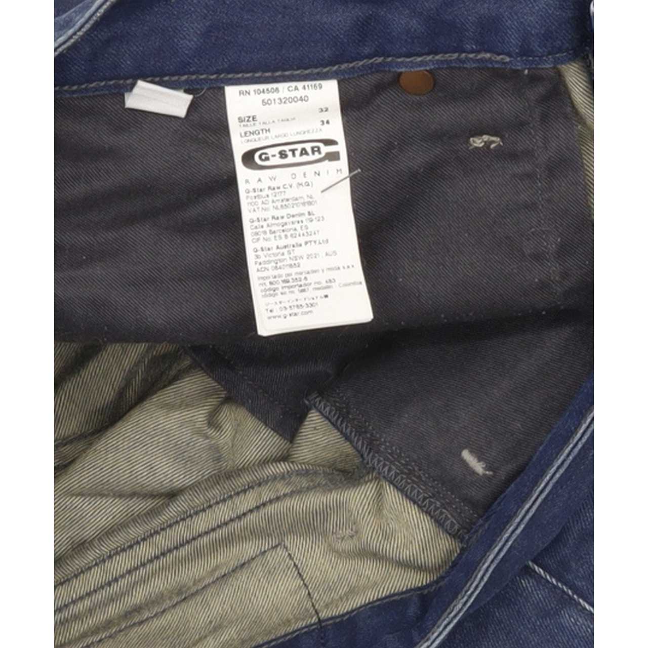 G-Star Morris Men Blue Straight Regular Jeans W32 L33