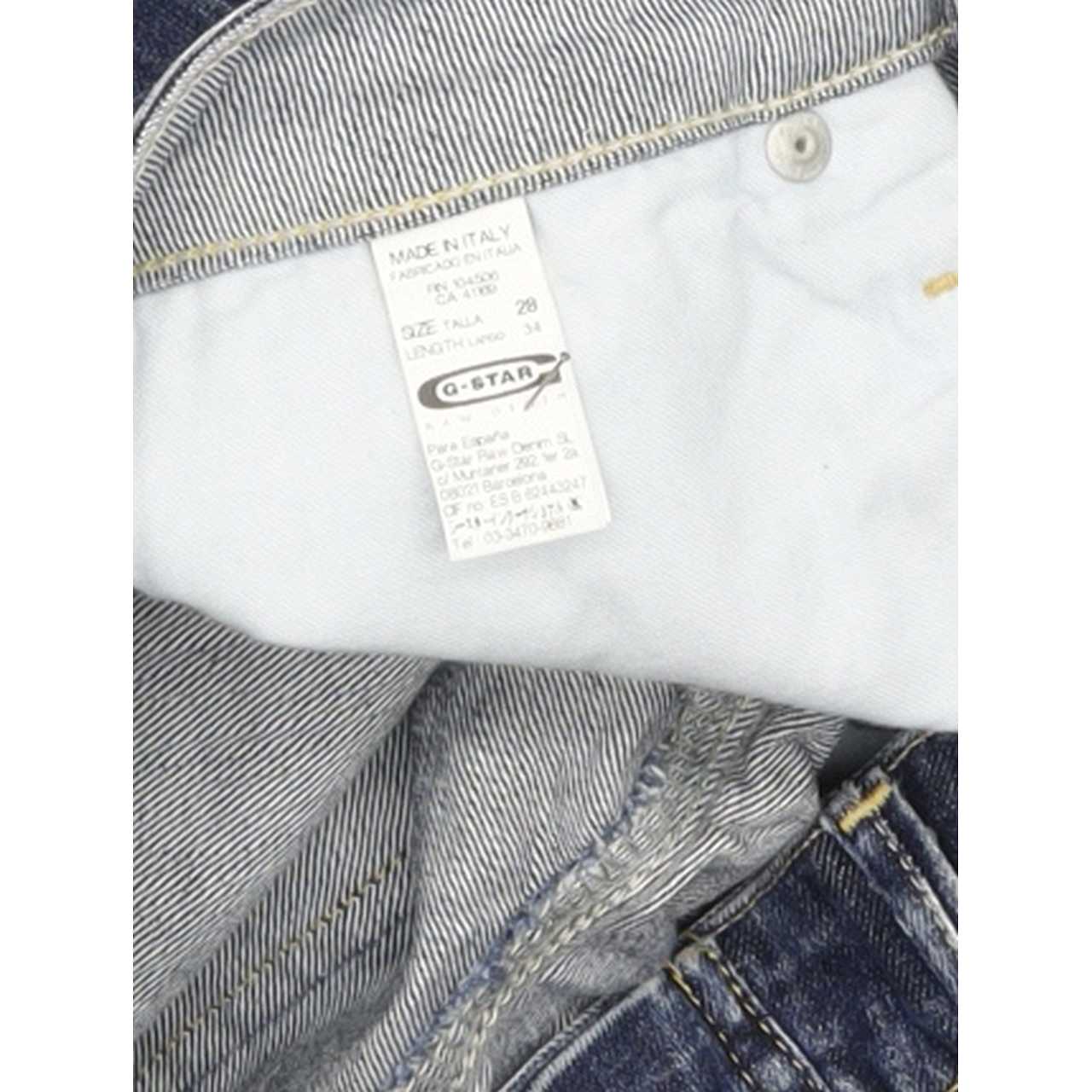 G-Star Midge Women Blue Straight Slim Stretch Jeans W28 L33