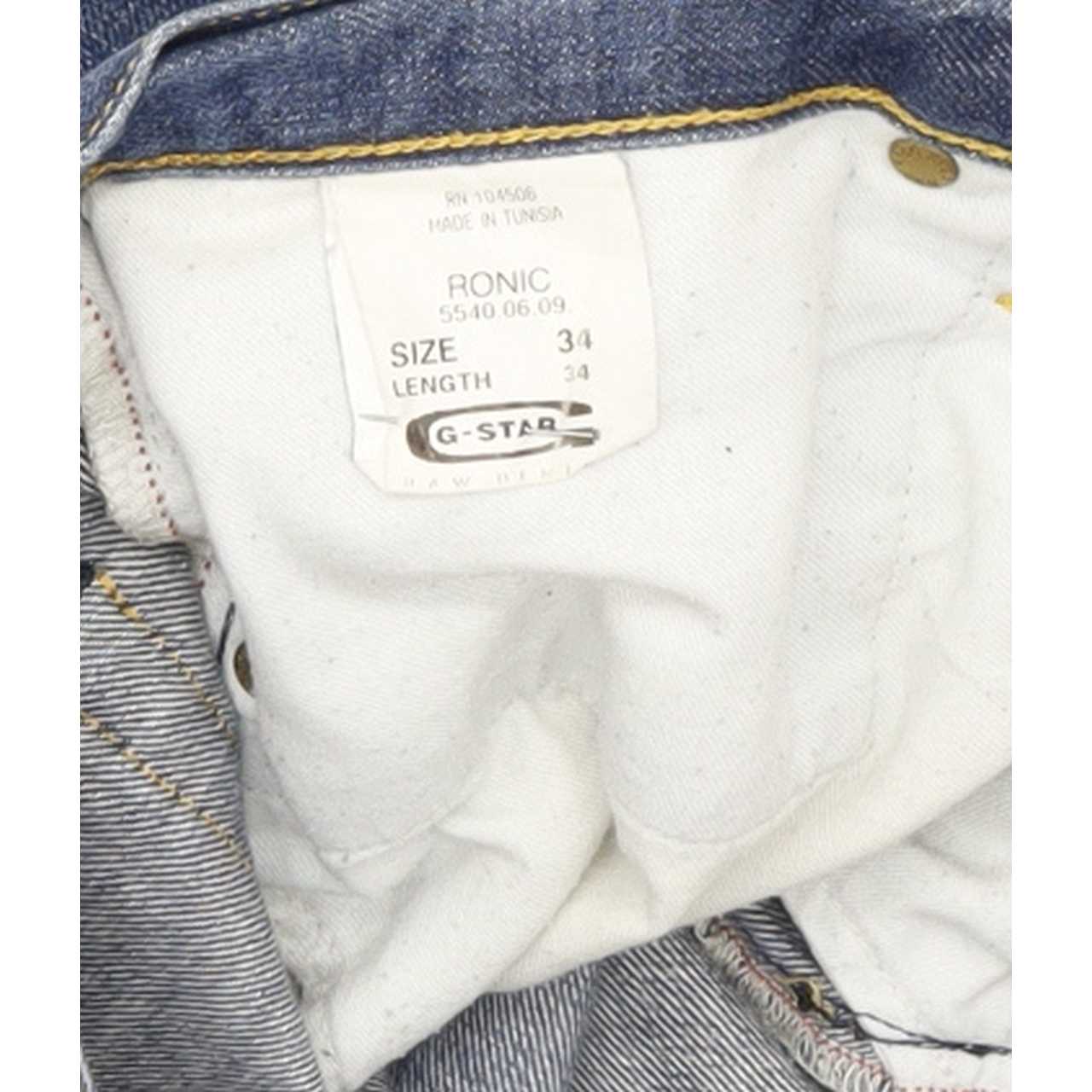 G-Star Ronic Men Blue Straight Regular Jeans W34 L33
