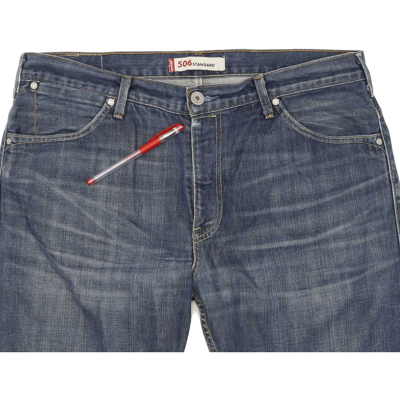 Levi's 506 Men Blue Straight Regular Jeans W38 L31