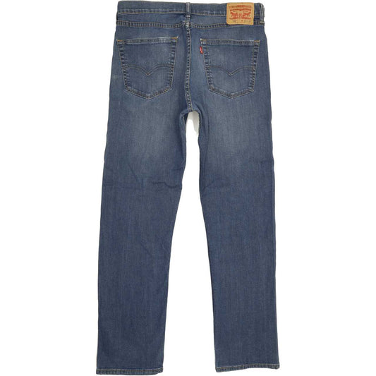 Levi's 505 Men Blue Straight Regular Stretch Jeans W34 L32