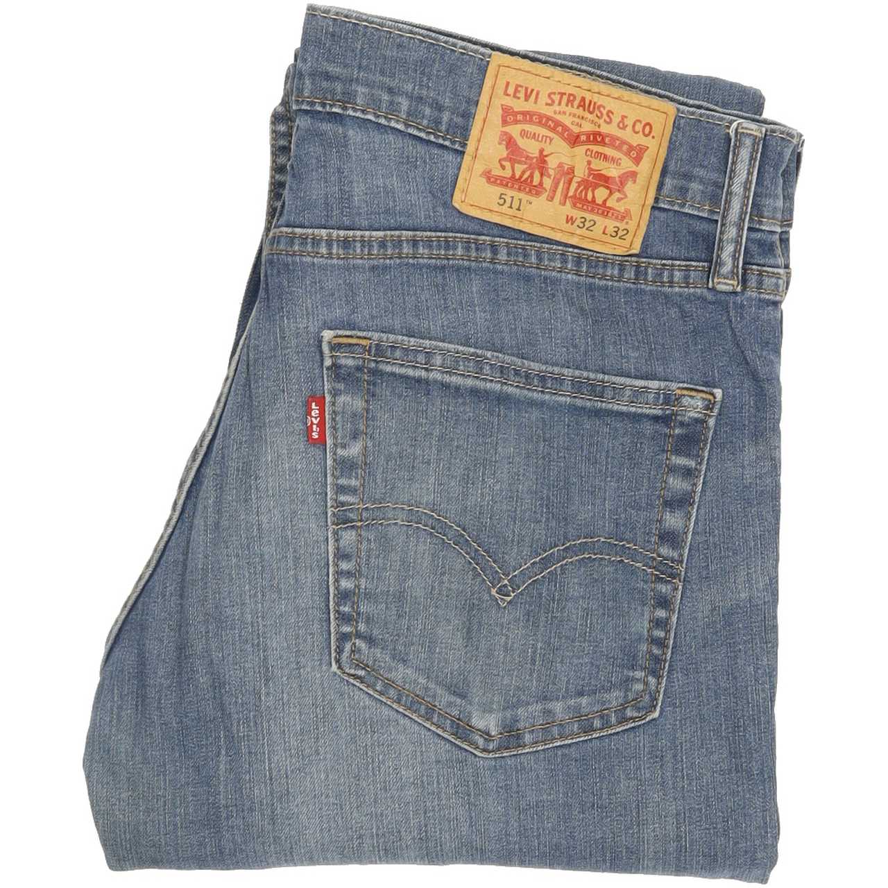 Levi's 511 Men Blue Straight Slim Jeans W32 L31