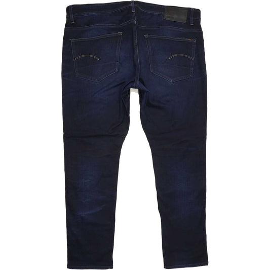 G-Star 3301 Men Navy Tapered Slim Stretch Jeans W41 L32