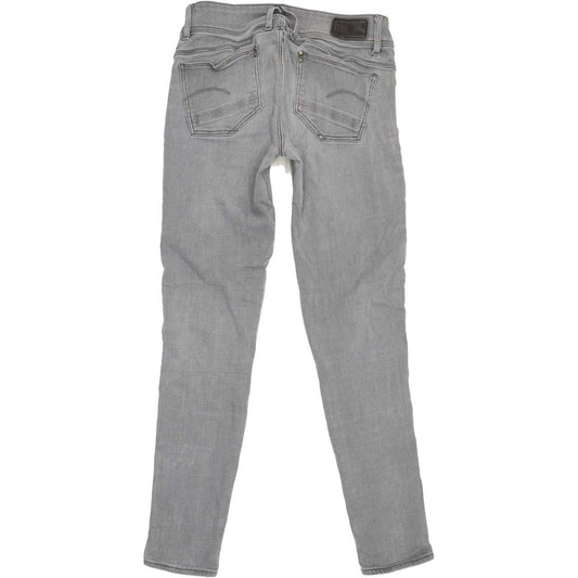G-Star Lynn Mid Women Grey Skinny Slim Stretch Jeans W28 L29