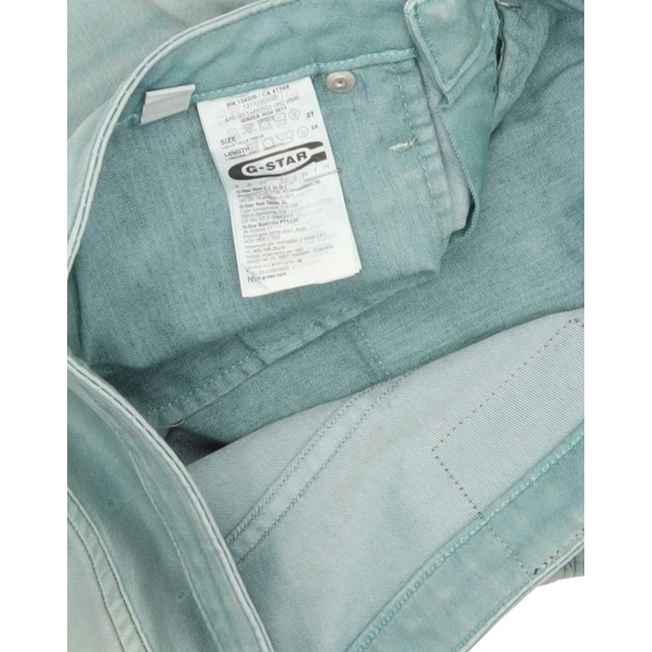 G-Star Arc 3D Women Green Tapered Regular Stretch Jeans W28 L34