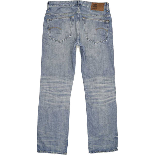 G-Star 3301 Men Blue Straight Loose Jeans W33 L32