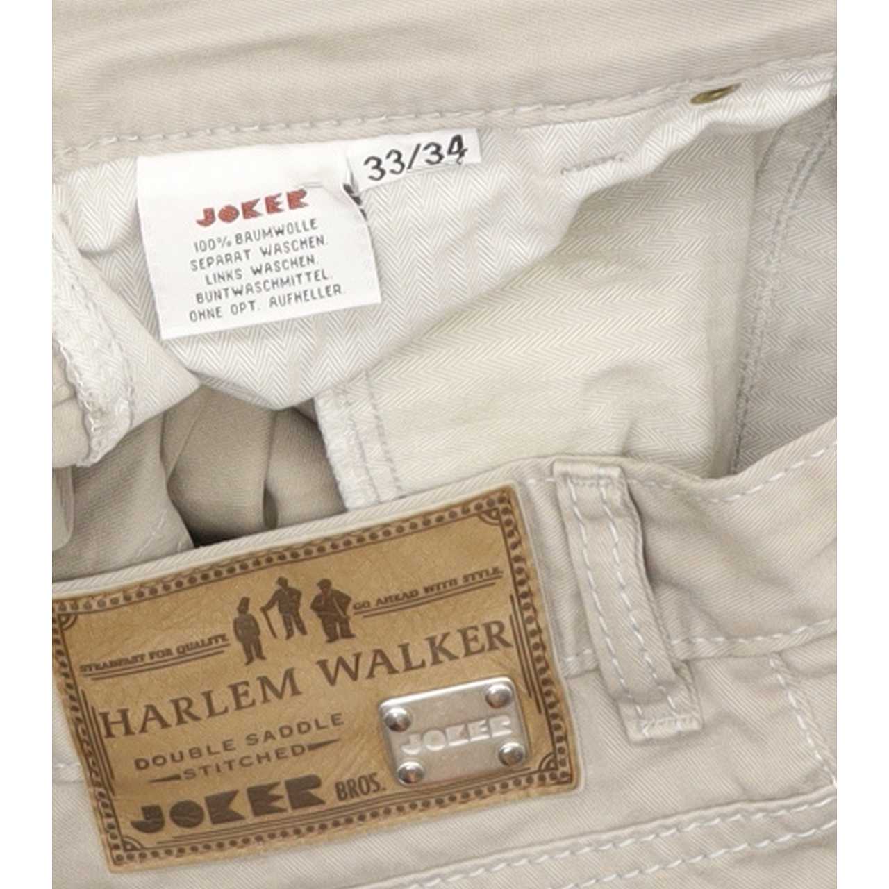 Joker Harlem Walker Men Grey Straight Regular Jeans W33 L34