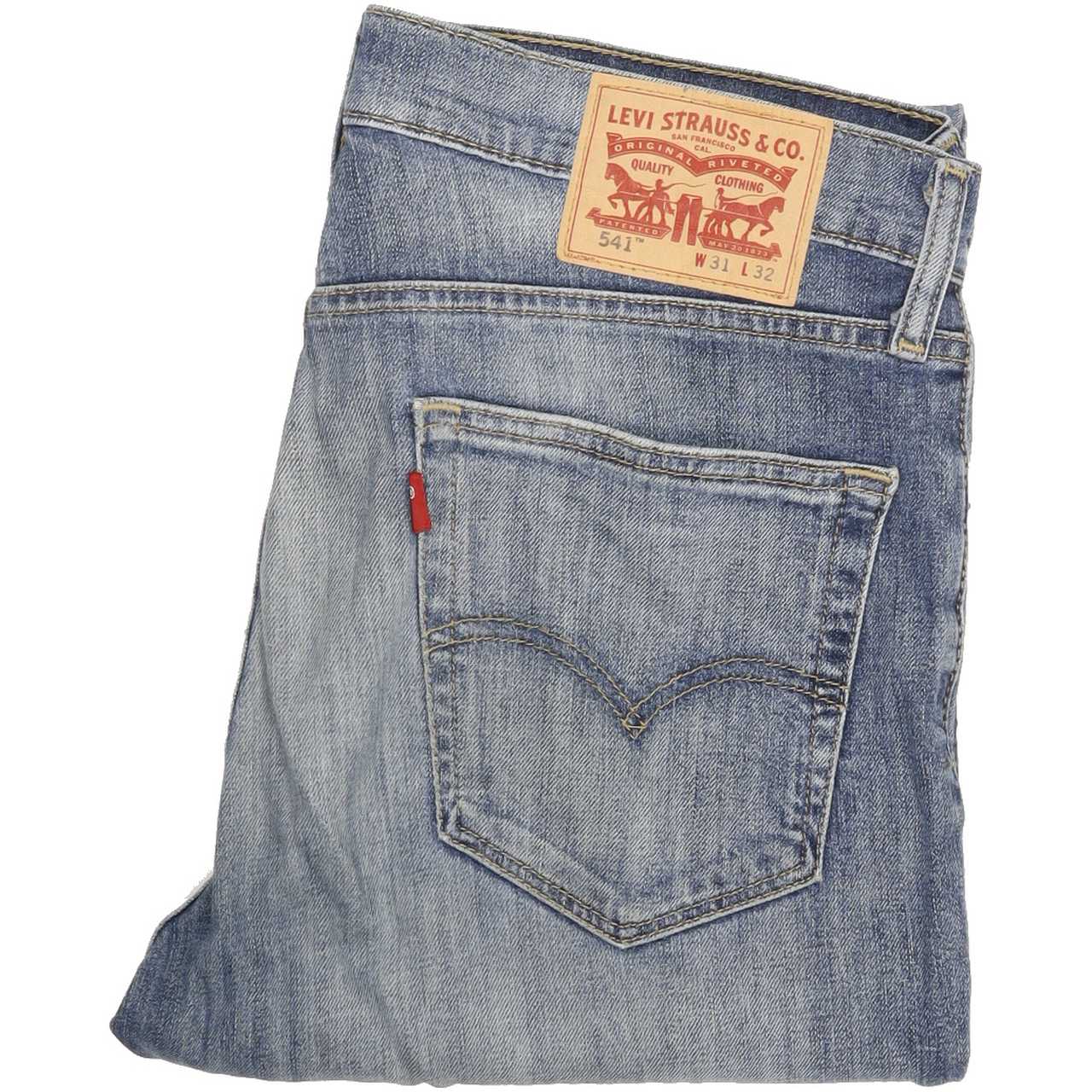 Levi's 541 Men Blue Straight Regular Stretch Jeans W31 L31