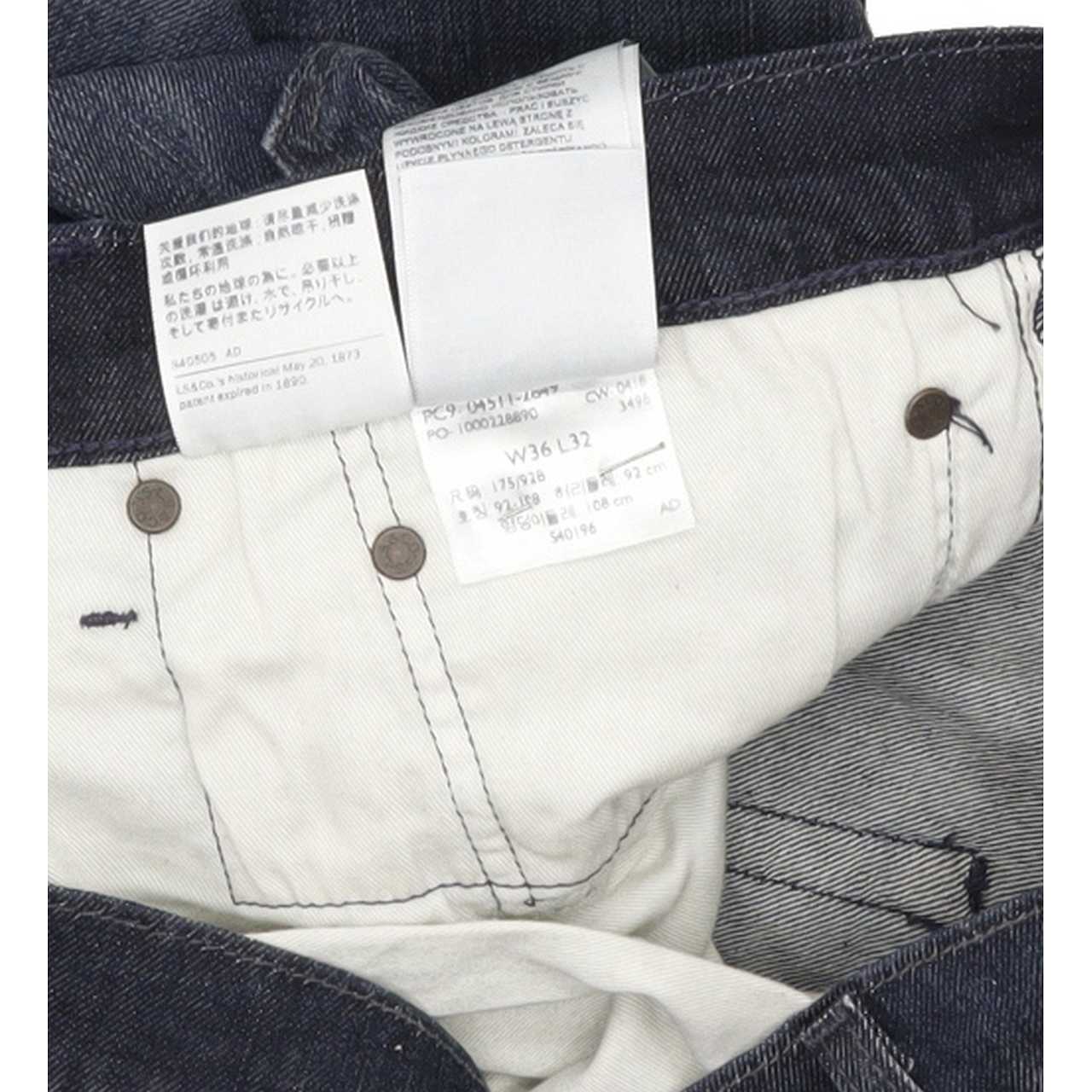 Levi's 511 Men Blue Straight Slim Stretch Jeans W36 L32