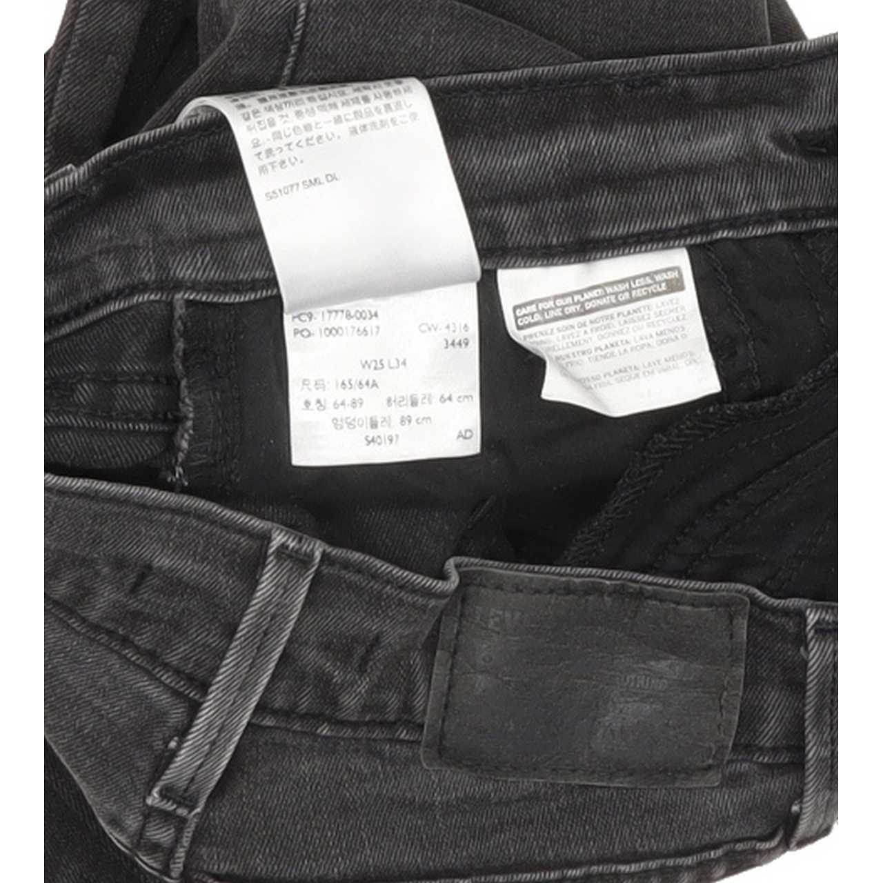 Levi's 710 Women Charcoal Skinny Slim Stretch Jeans W25 L34