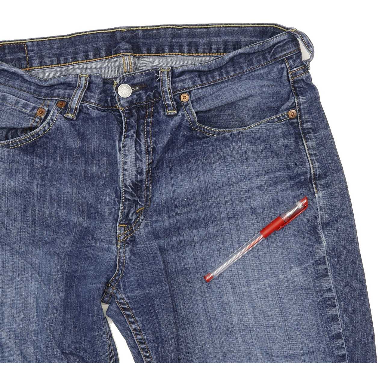 Levi's 514 Men Blue Straight Slim Jeans W34 L29