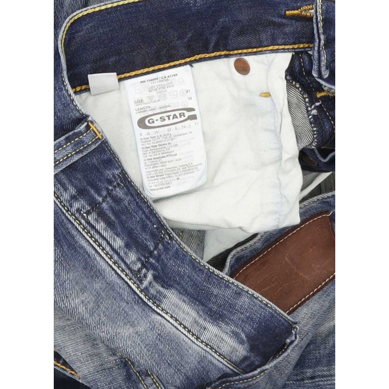G-Star 3301 Men Blue Straight Regular Jeans W31 L31