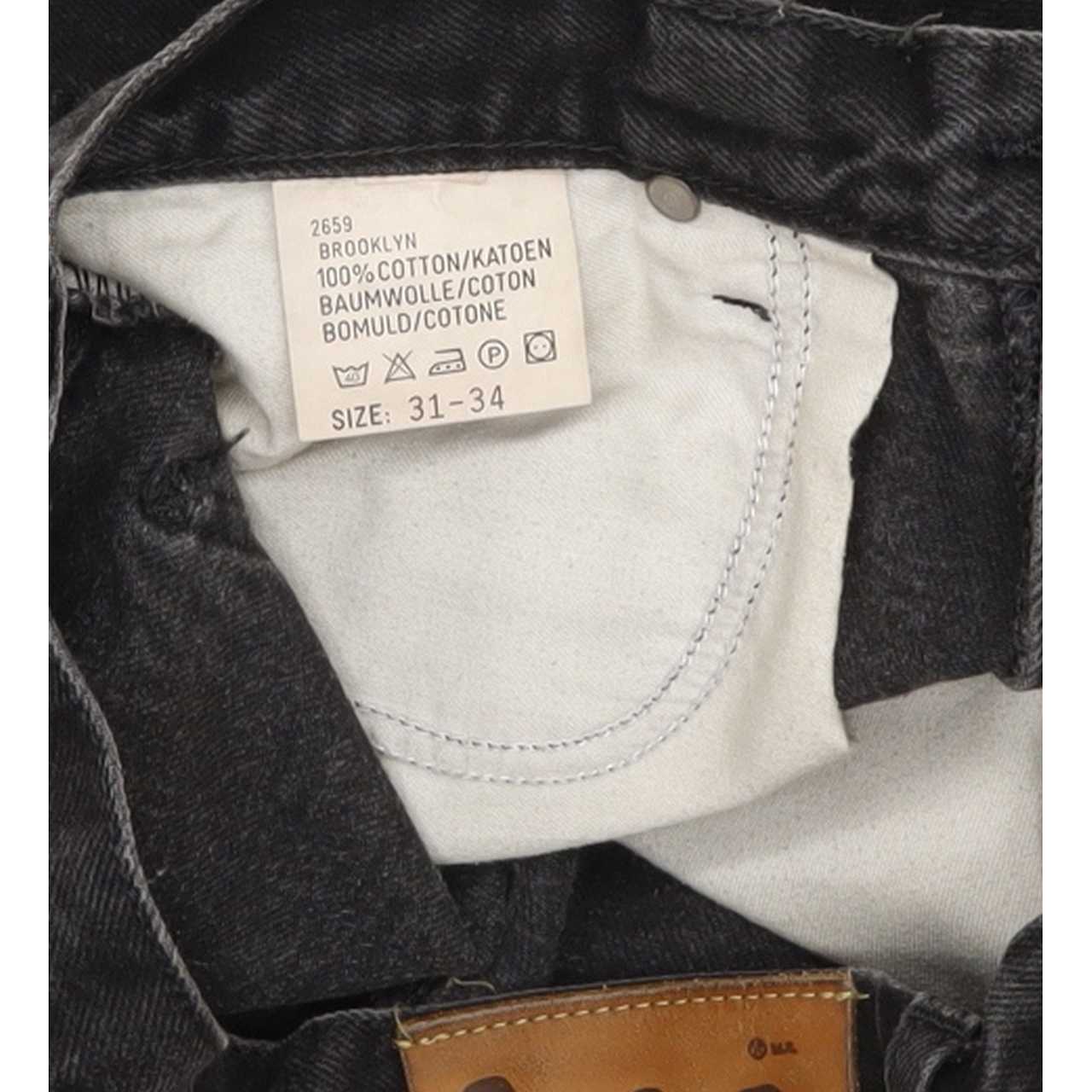Lee Brooklyn Men Black Straight Regular Jeans W31 L33