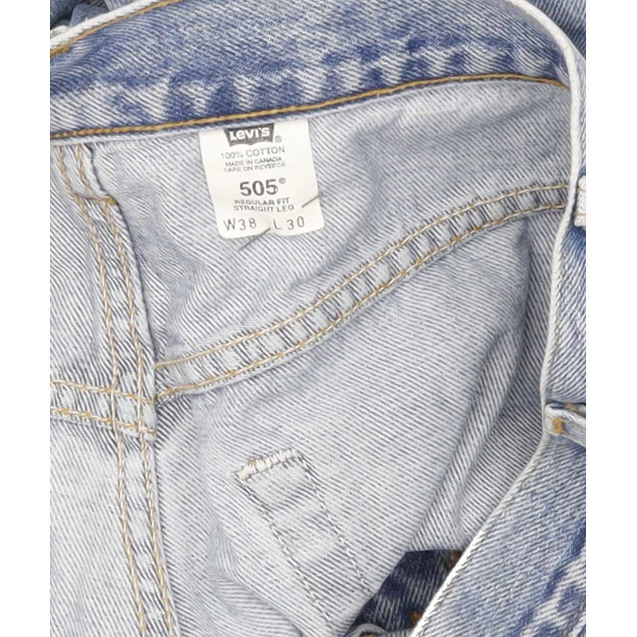 Levi's 505 Men Blue Straight Regular Jeans W38 L30
