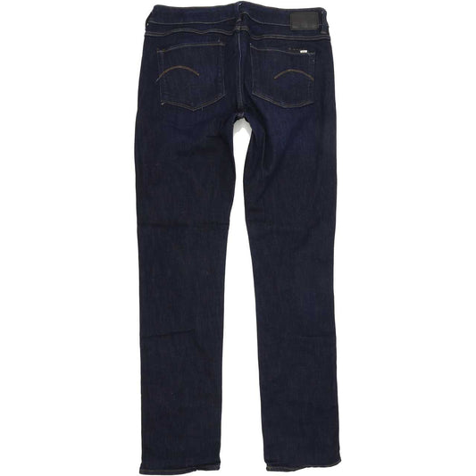 G-Star 3301 Contour Women Blue Straight Regular Stretch Jeans W30 L31