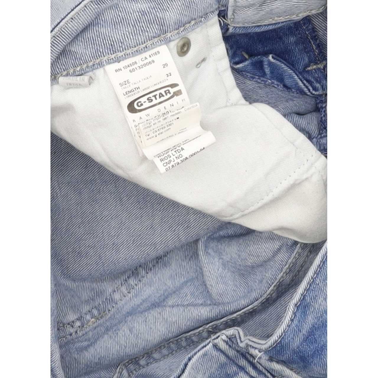 G-Star Midge Women Blue Straight Slim Stretch Jeans W29 L32