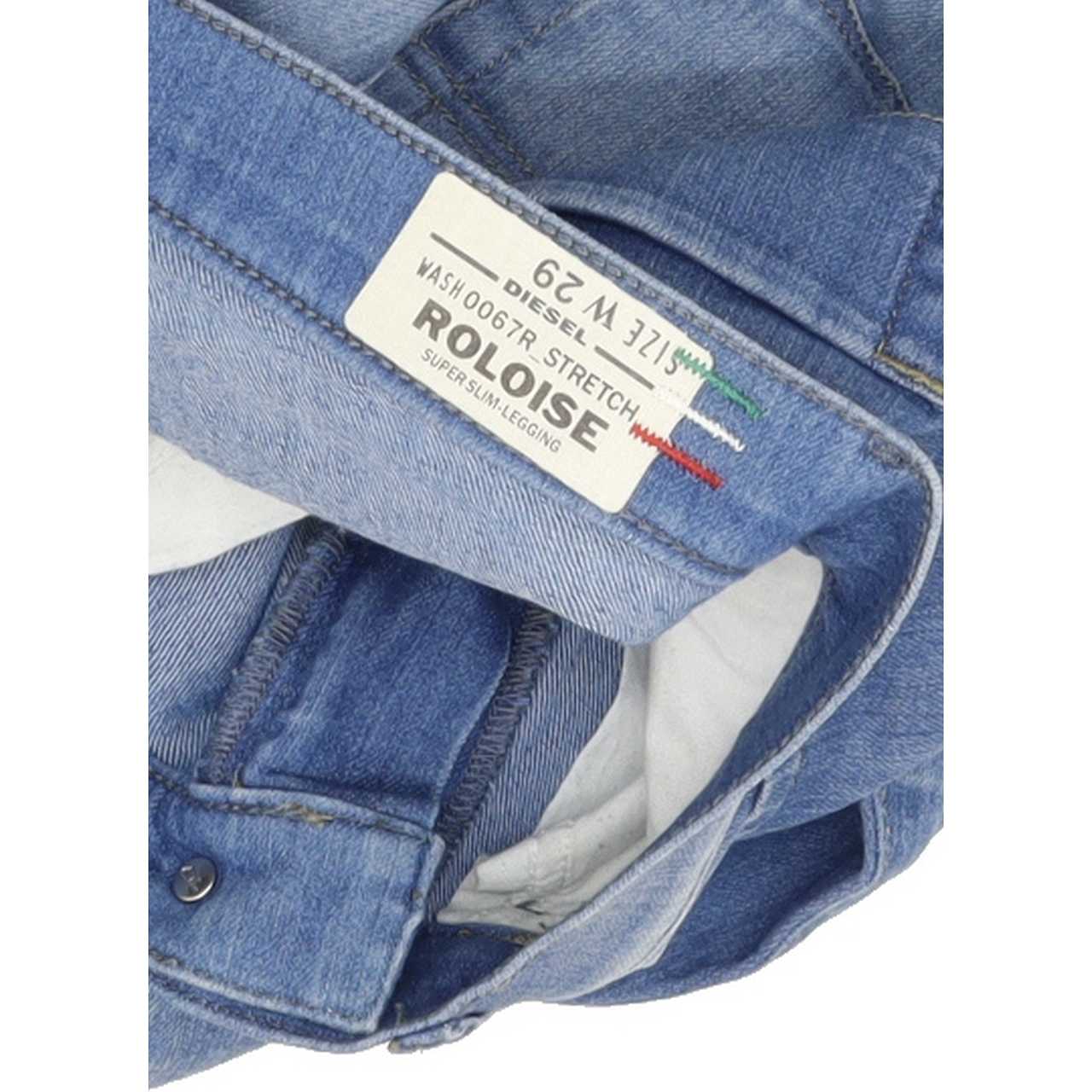 Diesel Roloise Women Blue Skinny Regular Stretch Jeans W29 L32