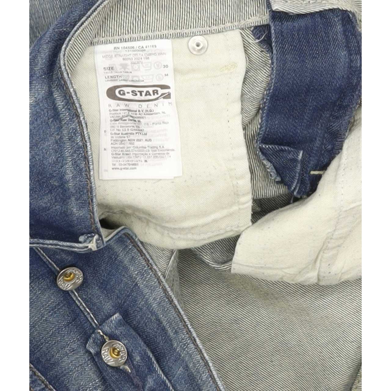 G-Star Midge Women Blue Straight Slim Stretch Jeans W30 L33