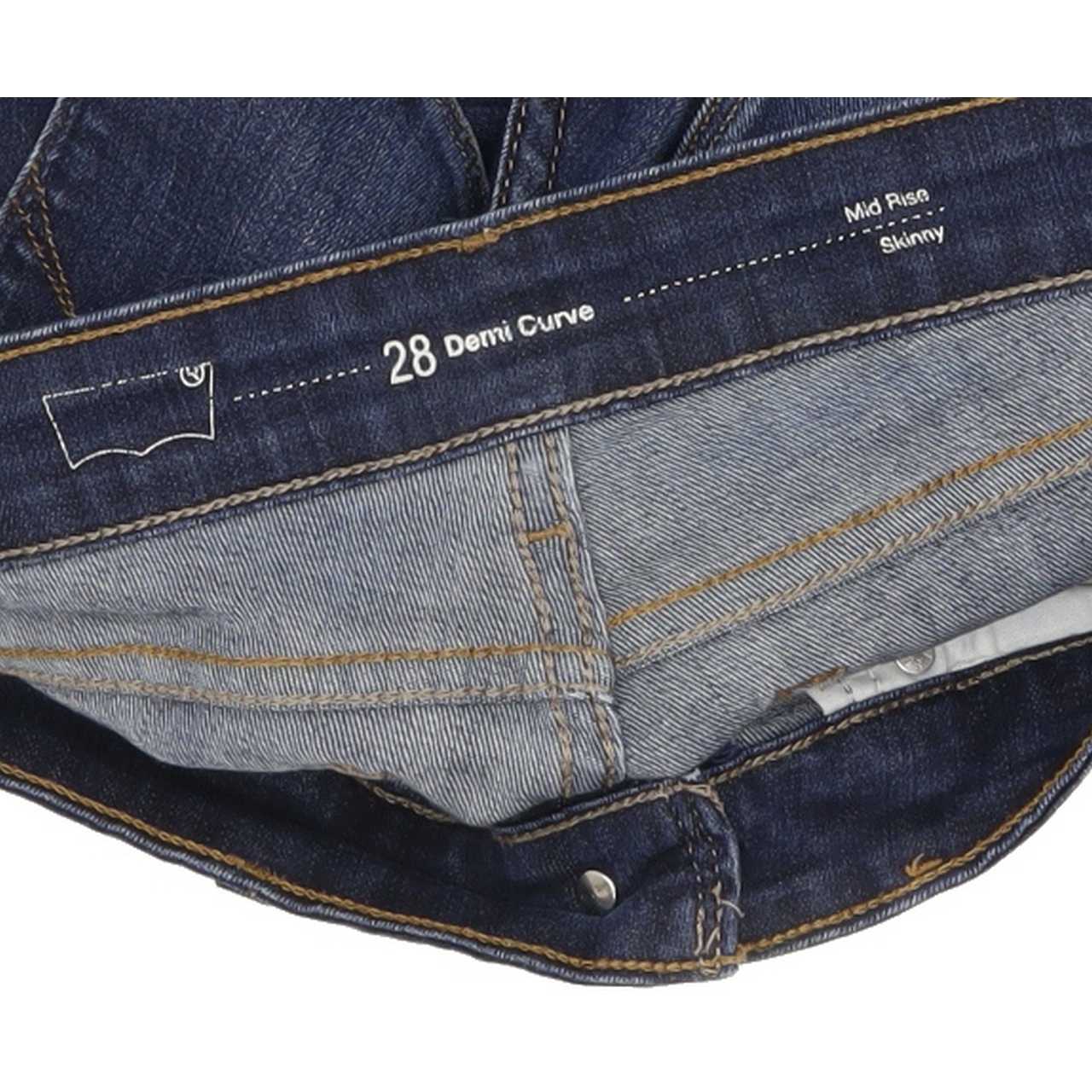 Levi's Demi Curve Women Blue Skinny Regular Jeans W28 L32