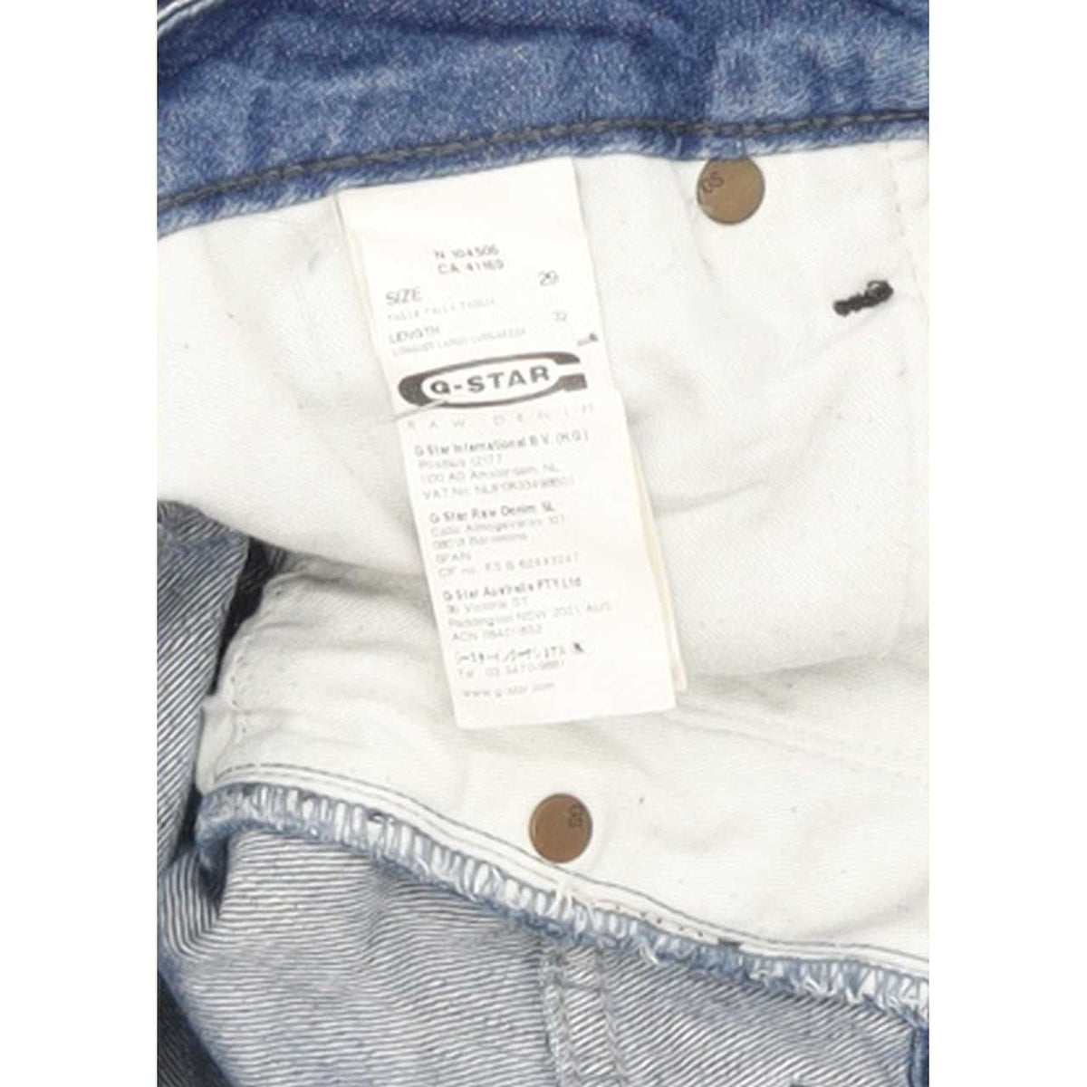 G-Star Corvet Women Blue Skinny Slim Stretch Jeans W29 L32