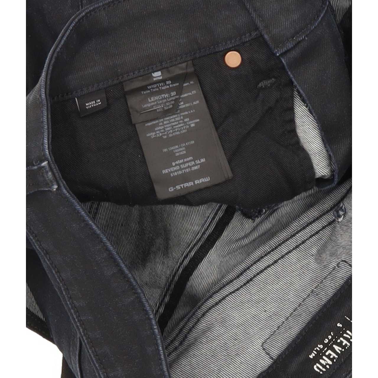 G-Star Revend Men Navy Straight Slim Stretch Jeans W30 L29