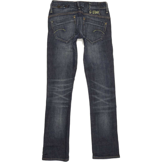 G-Star Midge Women Blue Straight Slim Stretch Jeans W26 L31