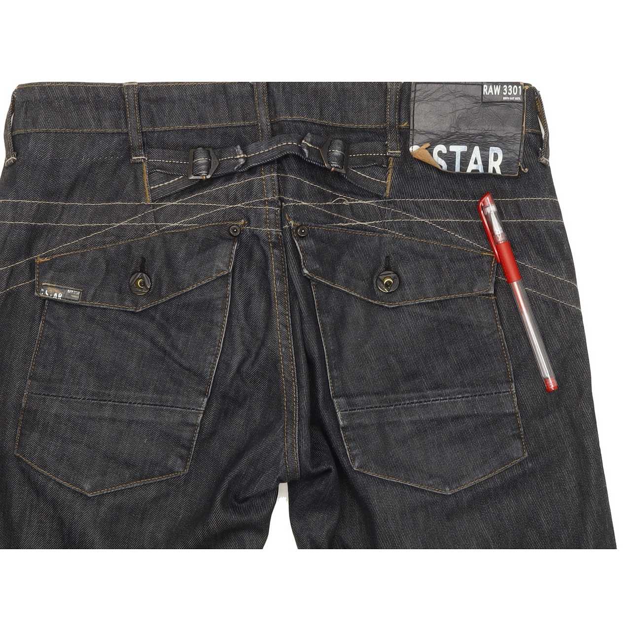 G-Star Men Blue Straight Regular Jeans W28 L31