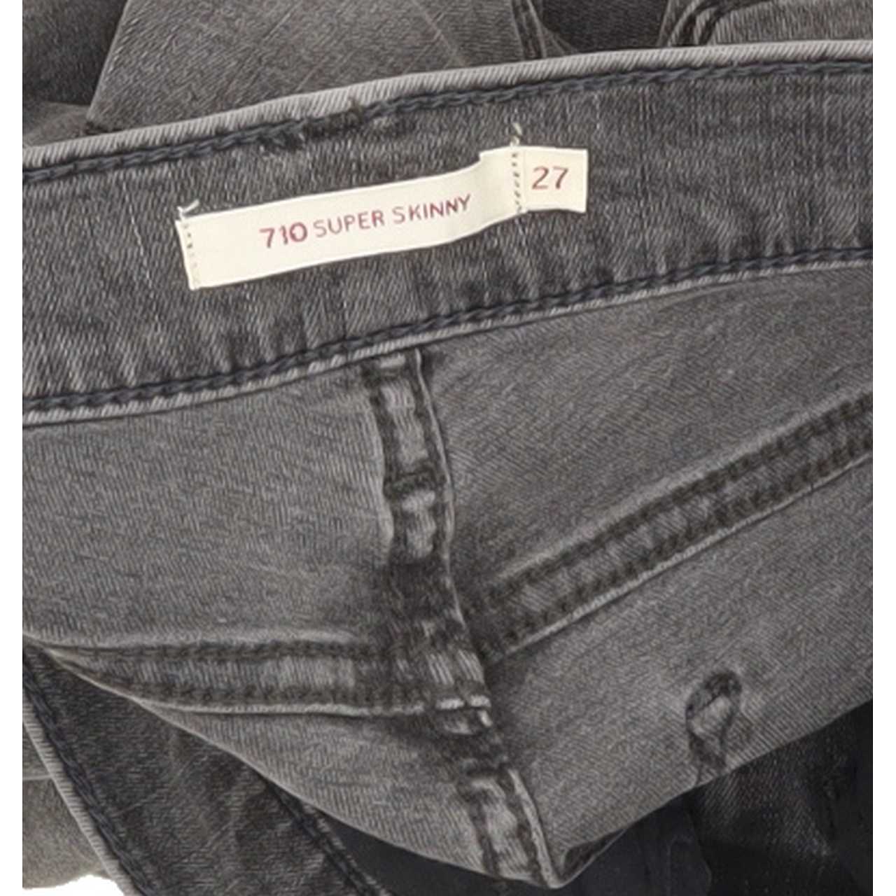 Levi's 710 Women Grey Skinny Regular Jeans W27 L31