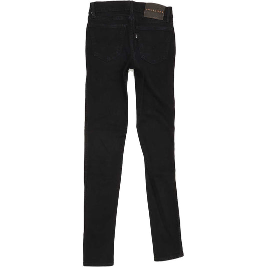 Levi's Line 8 Women Black Skinny Regular Stretch Jeans W24 L29