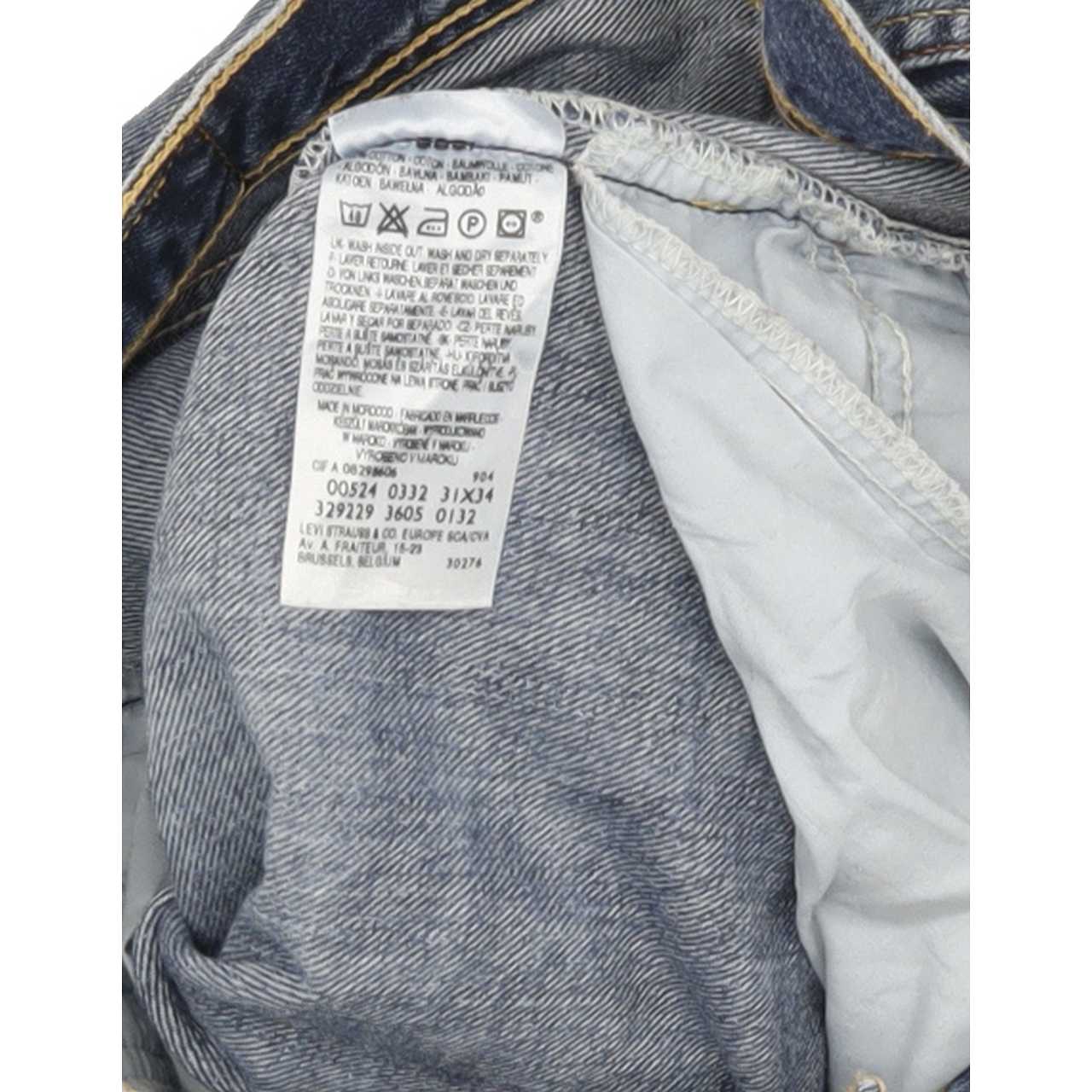 Levi's 524 Men Blue Straight Regular Jeans W31 L34