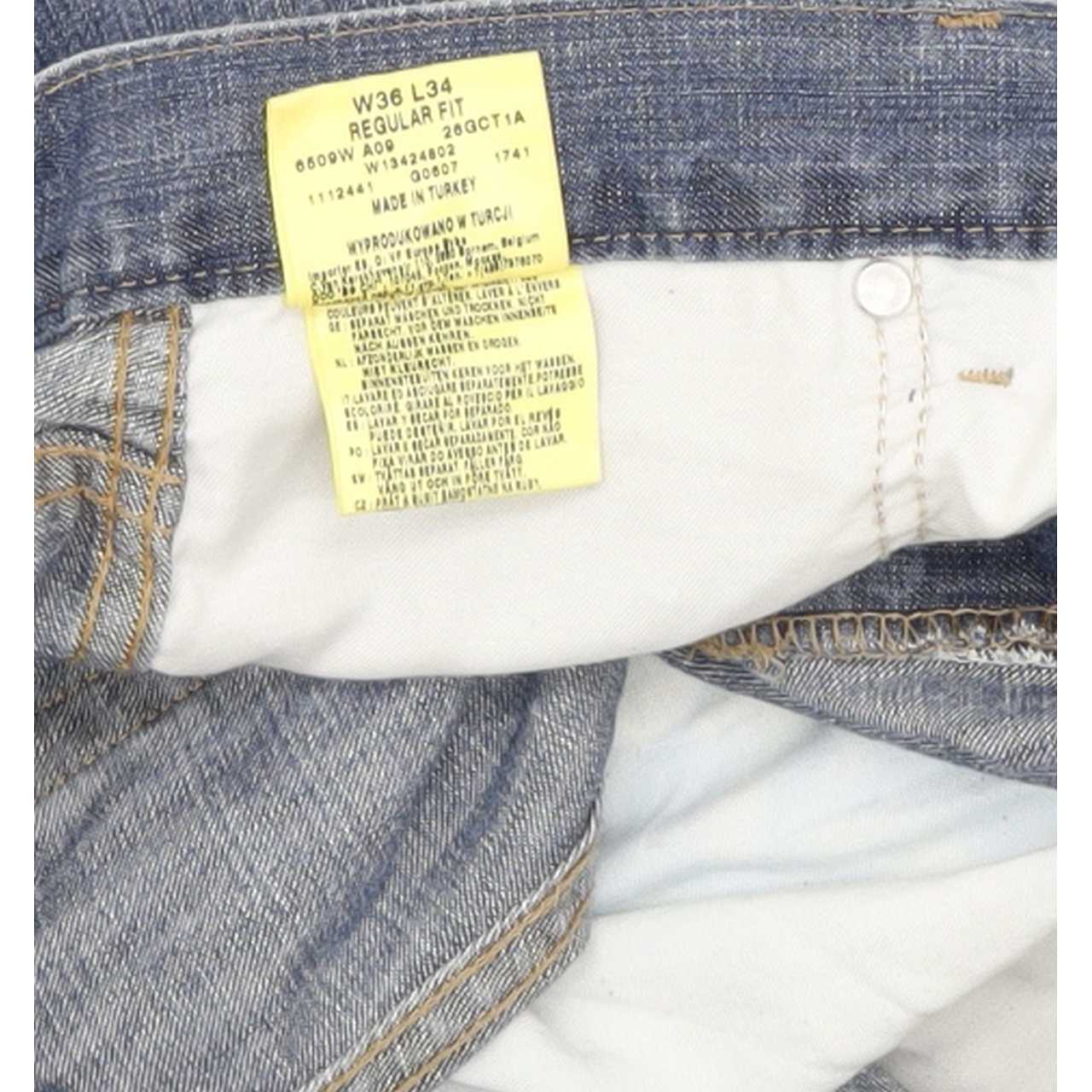 Wrangler Men Blue Straight Regular Jeans W37 L34