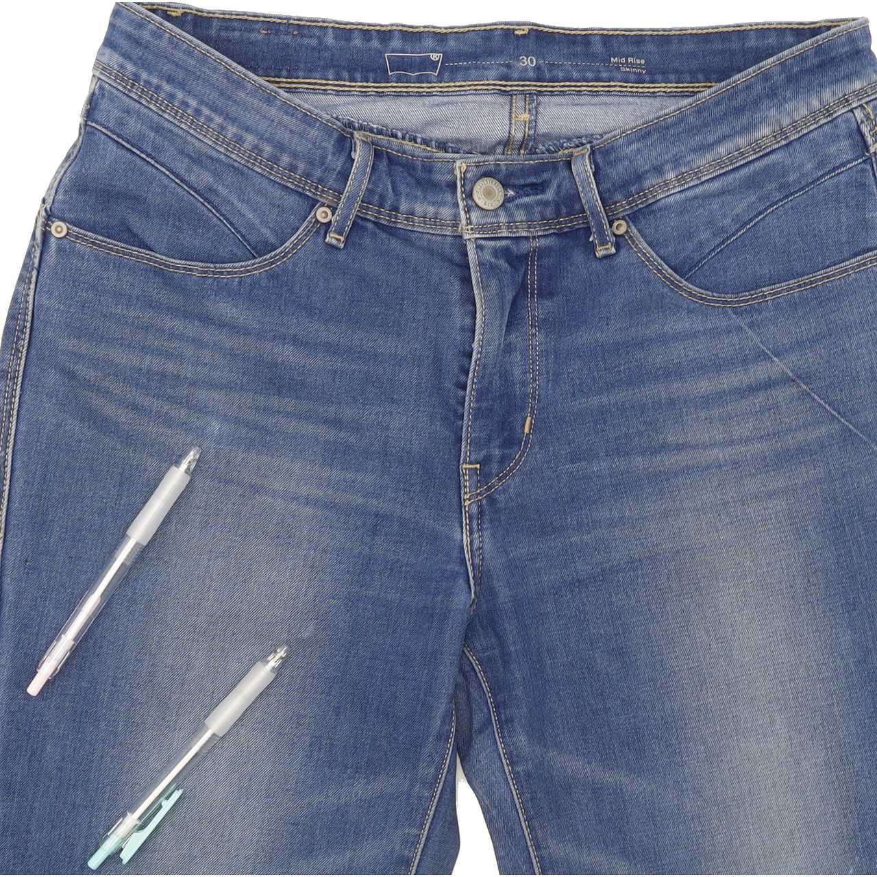 Levi's Women Blue Skinny Regular Stretch Jeans W30 L33