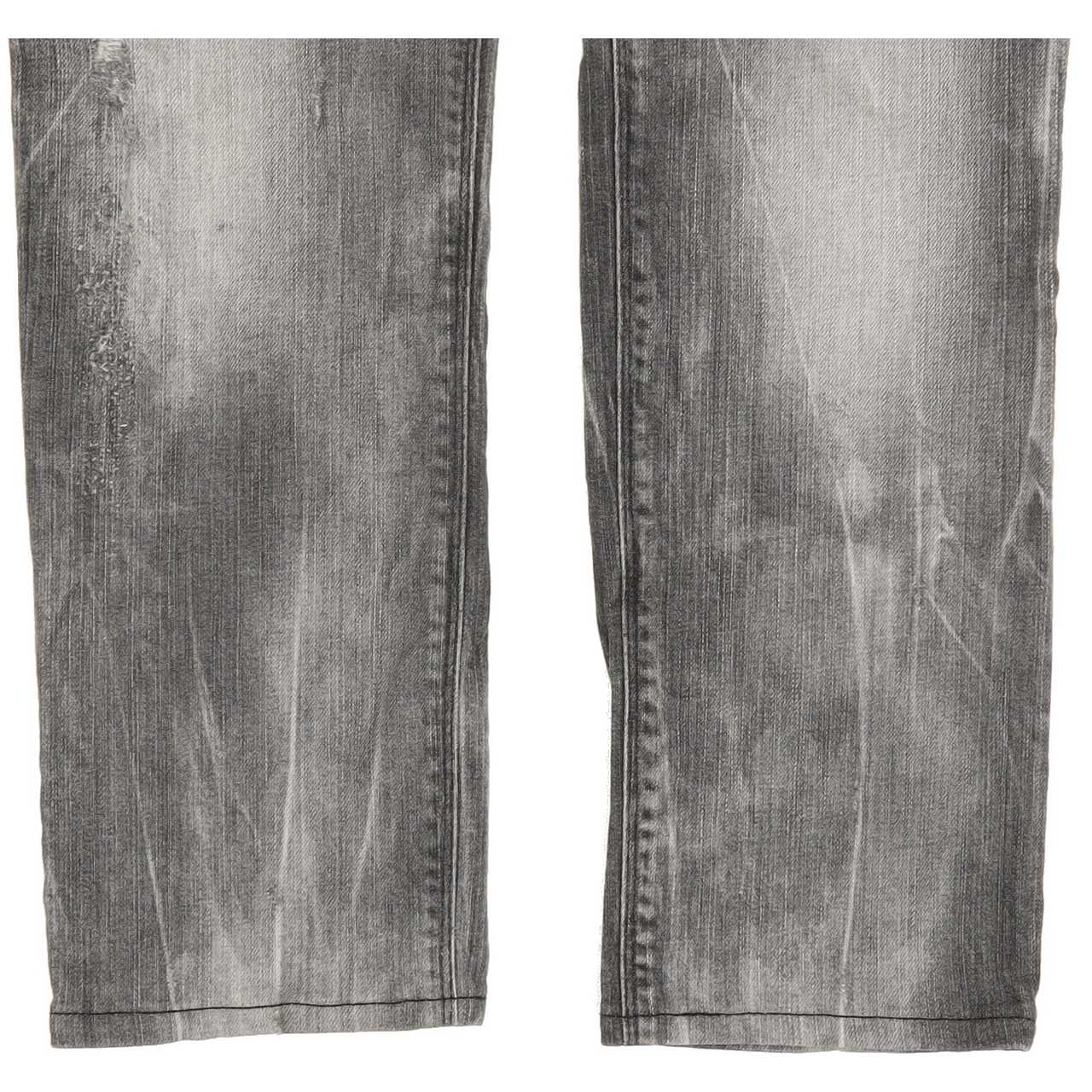 Diesel Nevy Women Grey Straight Regular Stretch Jeans W30 L27