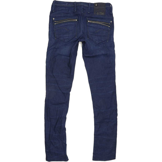 G-Star Ocean Women Blue Skinny Slim Stretch Jeans W28 L31