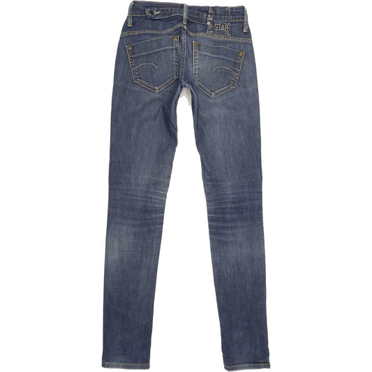 G-Star Midge Women Blue Skinny Slim Stretch Jeans W26 L32