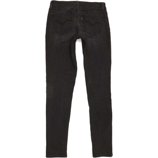 Levi's Demi Curve Women Black Skinny Regular Stretch Jeans W28 L32