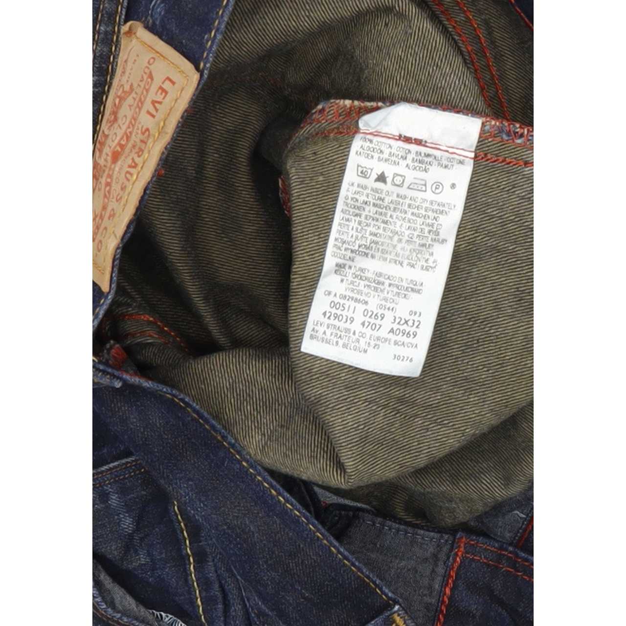 Levi's 511 Men Blue Straight Slim Jeans W32 L32