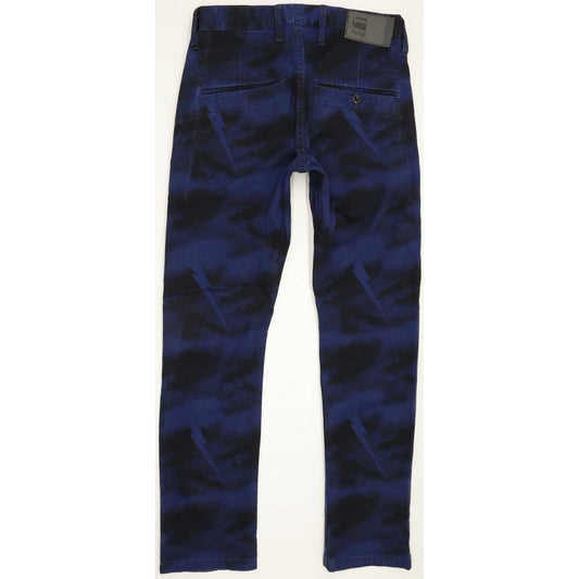 G-Star Bronson Men Blue Straight Slim Chino Stretch Jeans W31 L30