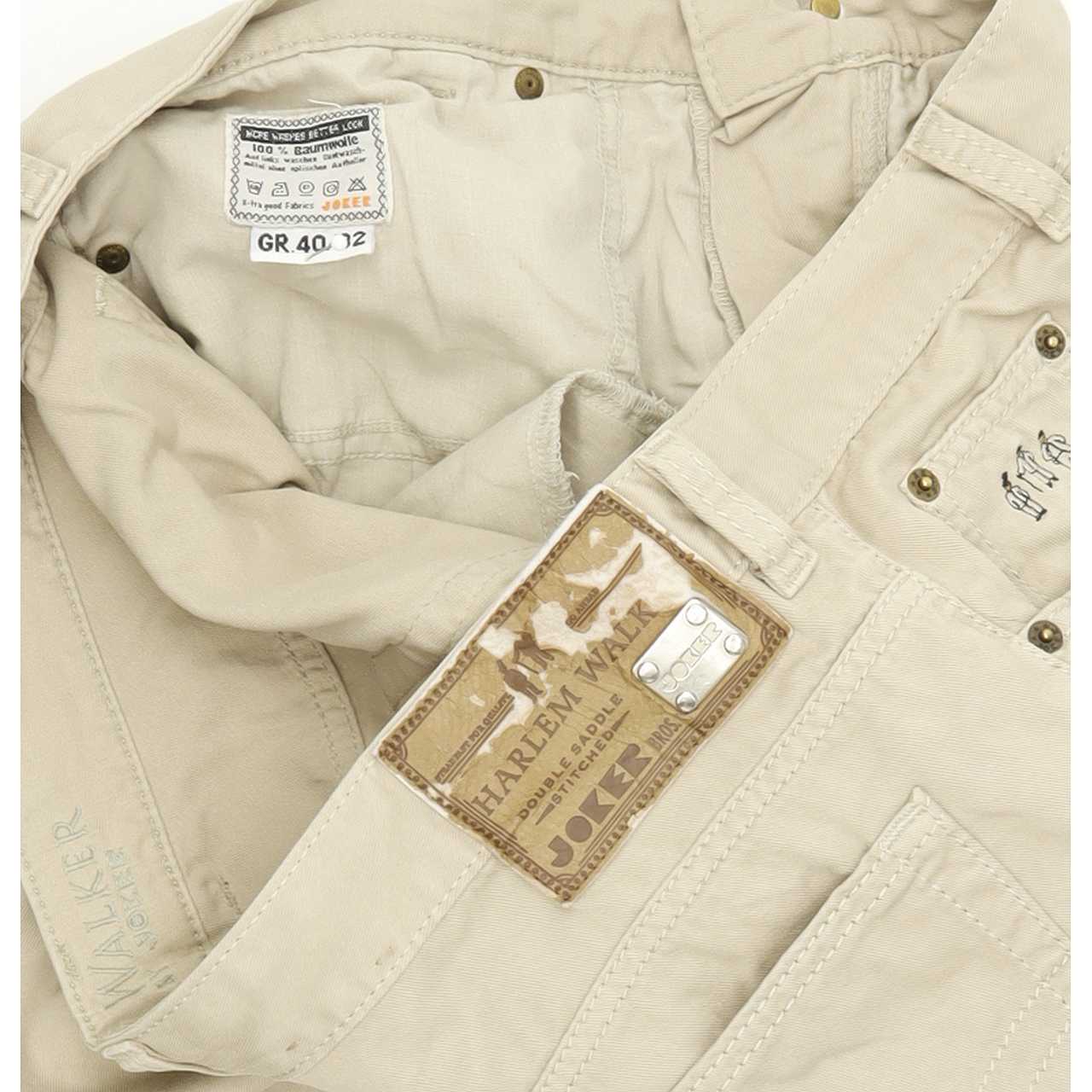 Joker Harlem Walker Men Beige Straight Regular Jeans W40 L32