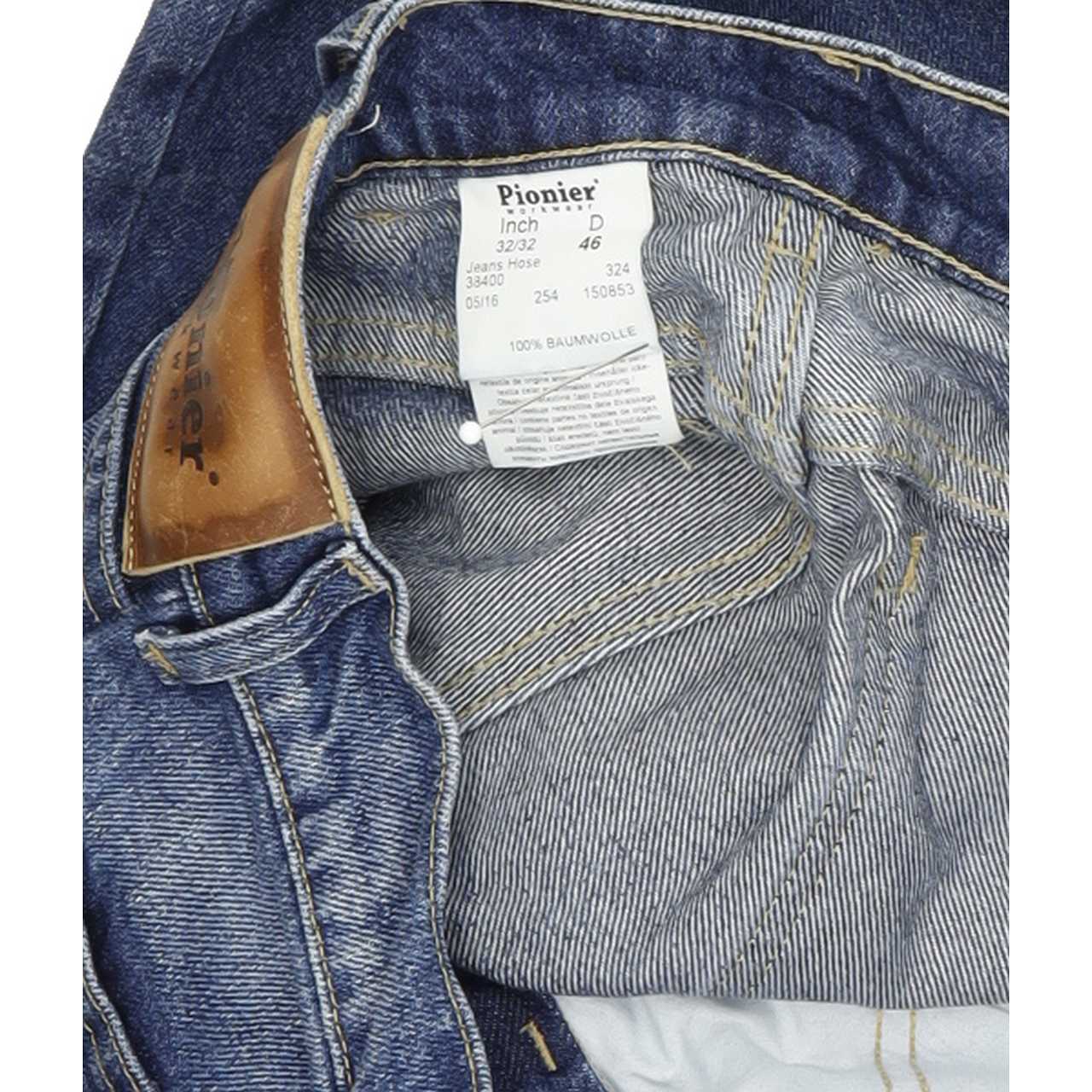 Pioneer Men Blue Straight Regular Jeans W32 L32