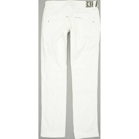 G-Star Saville Women White Straight Regular Jeans W30 L34