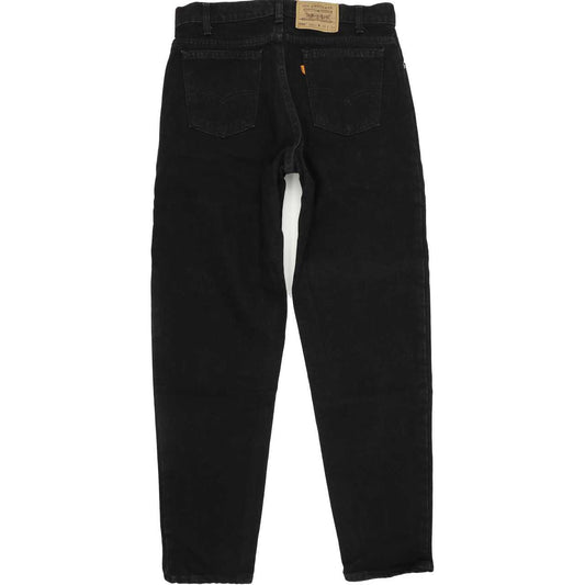 Levi's 550 Made in USA Black Tapered Relaxed Mom Jeans High Waisted W34 L32