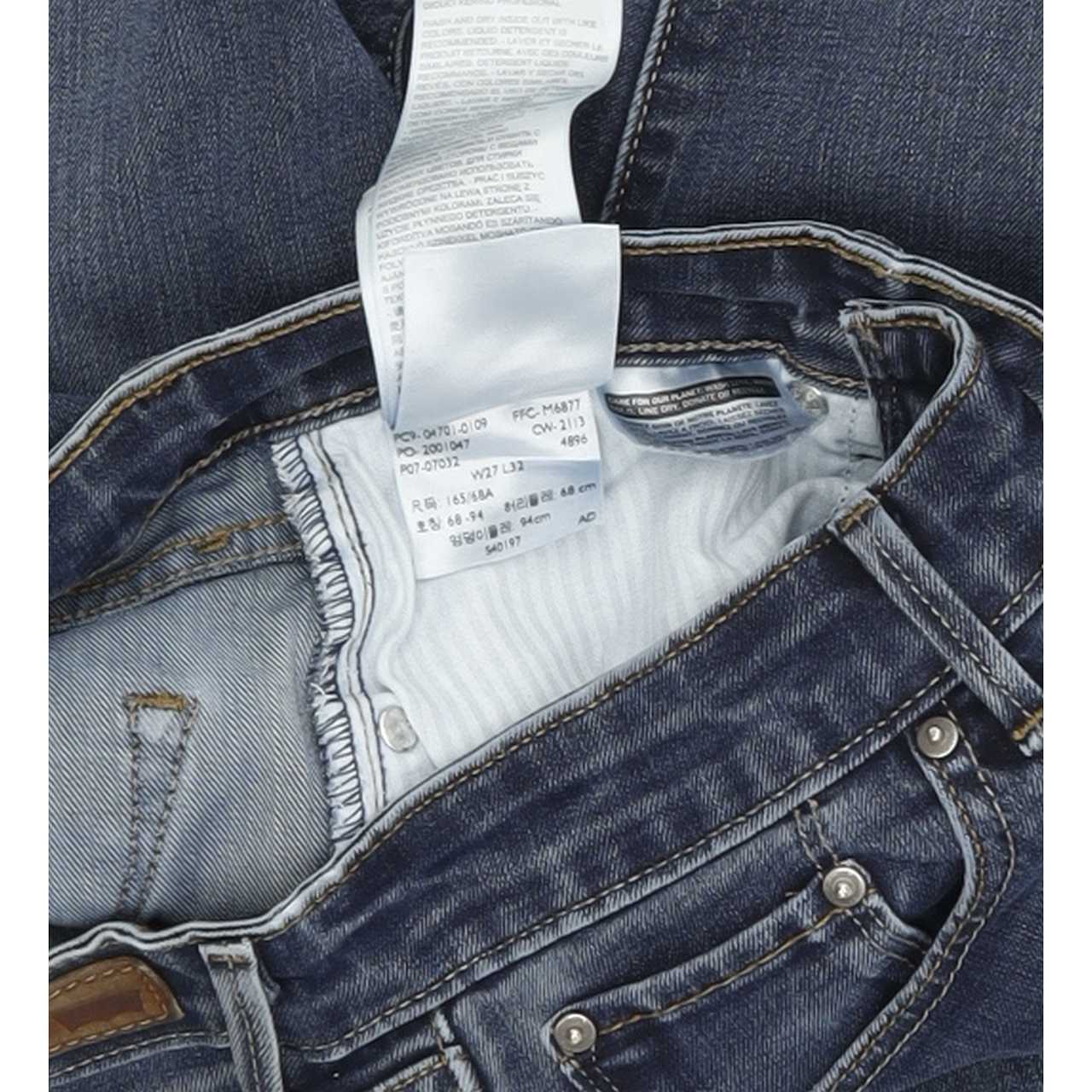 Levi's Classic Rise Women Blue Straight Slim Stretch Jeans W27 L31