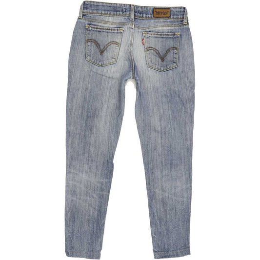 Levi's 571 Women Blue Skinny Slim Stretch Jeans W30 L26