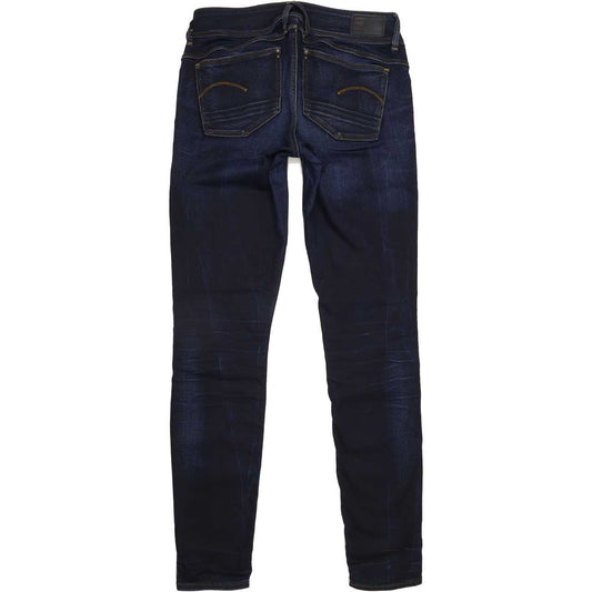 G-Star Lynn Mid Women Blue Skinny Slim Stretch Jeans W31 L33