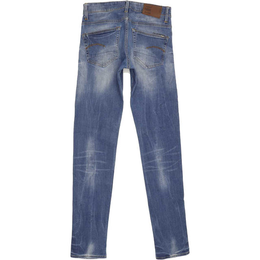 G-Star 3301 Men Blue Straight Slim Stretch Jeans W29 L34