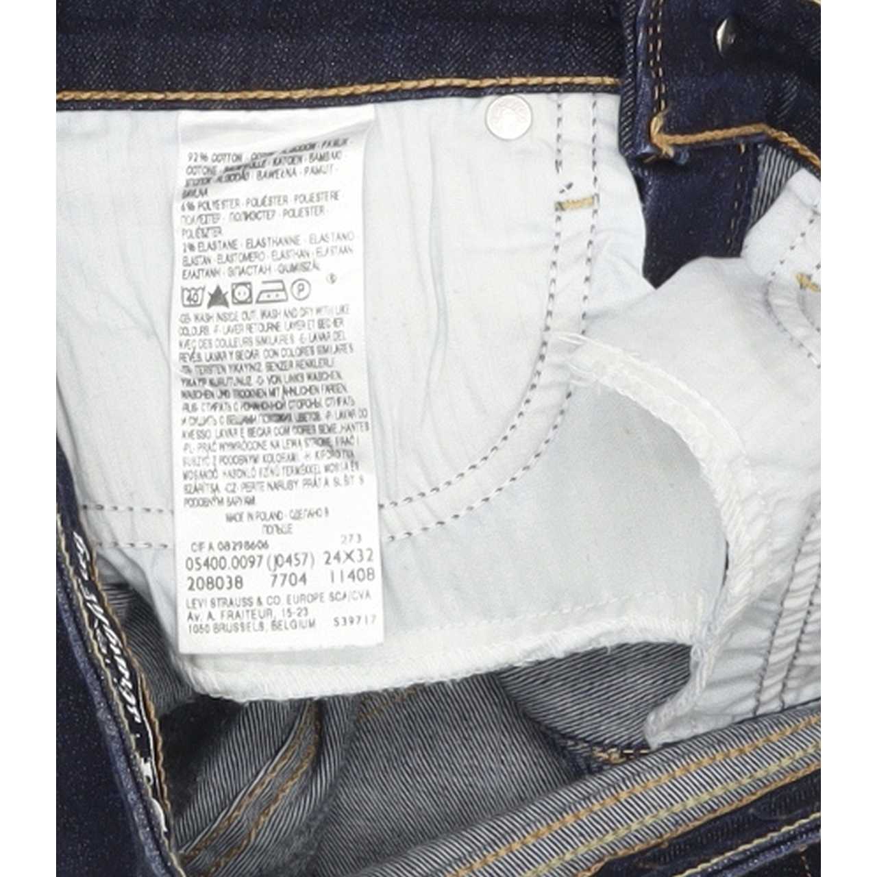 Levi's Slight Curve Women Blue Straight Slim Stretch Jeans W24 L31